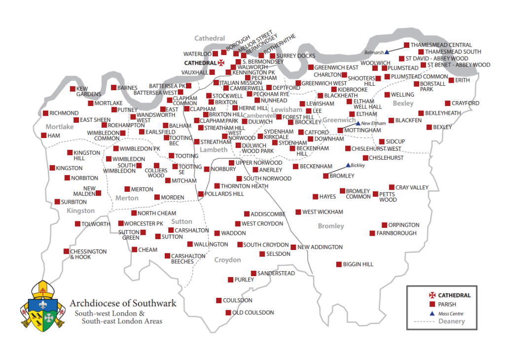 Our parishes across South London