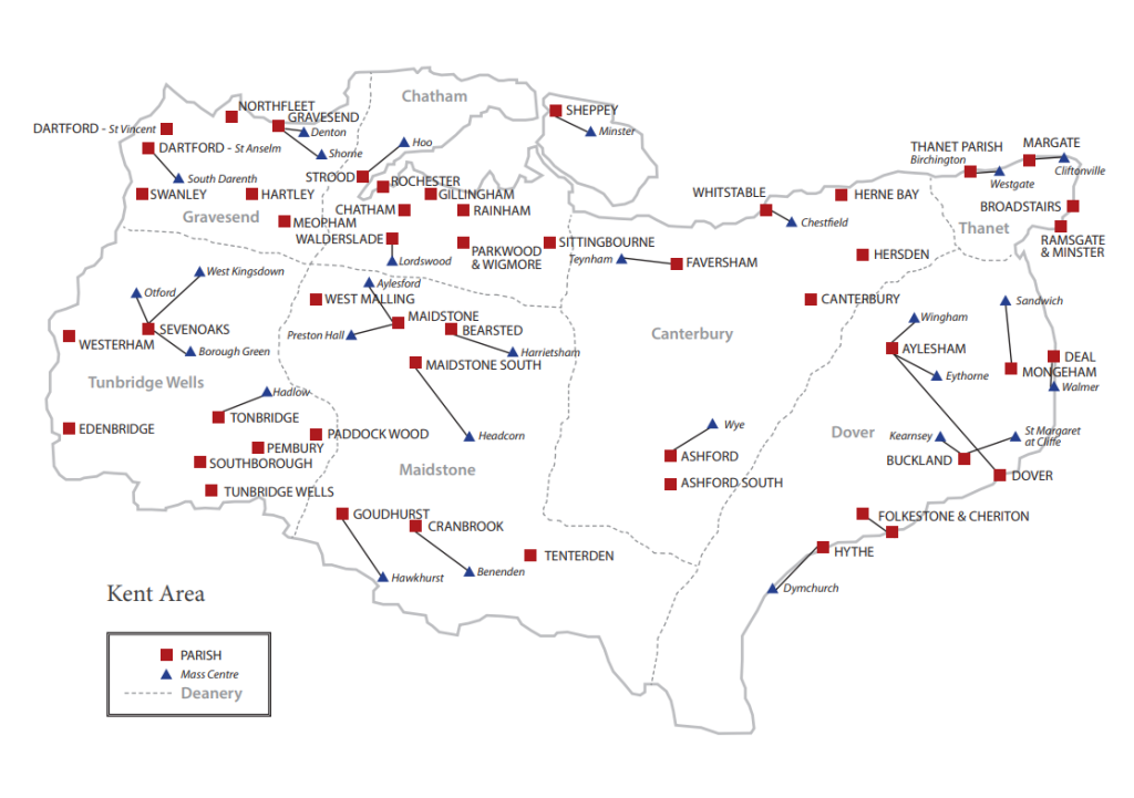 Our parishes across Kent